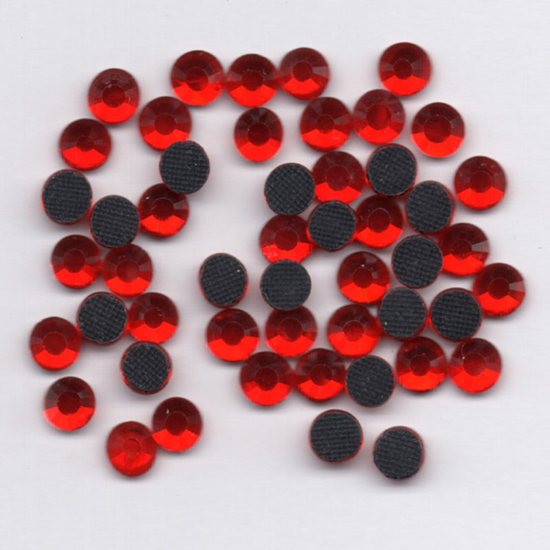 Hotfix Iron On Rhinestones Glass Crystals Light Siam Red Size 3mm ss10