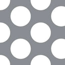 Gray Matters - Grey Big Dots Flannel