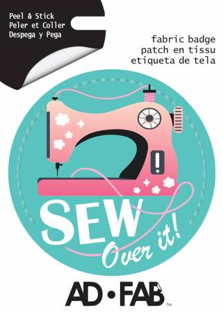 Sew Over It Fabric Badge Peel and Stick